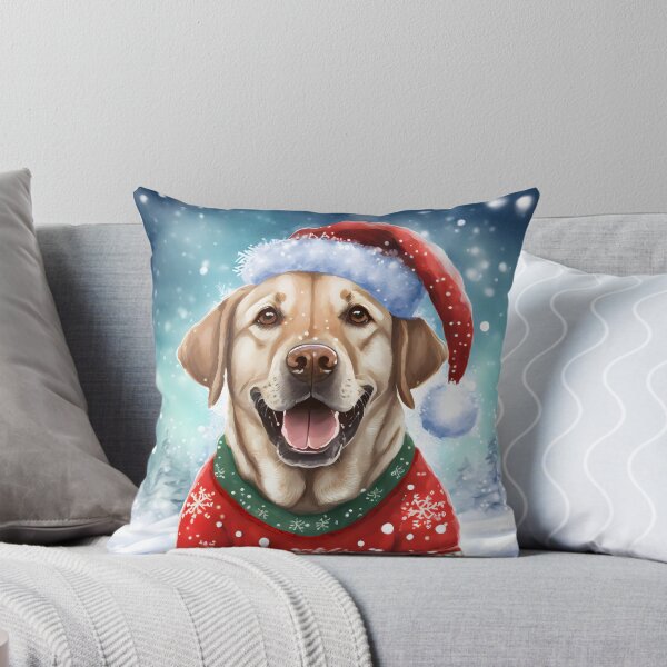 Item preview, Labrador in christmass jumper and santa hat designed and sold by emaotx.
