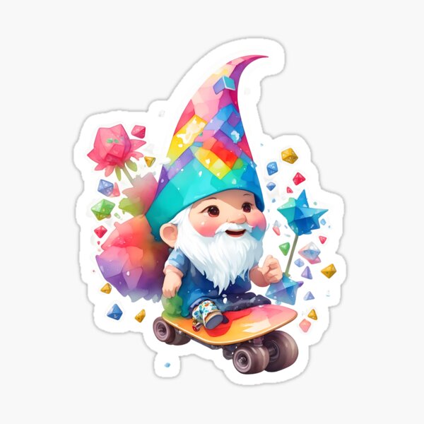 Item preview, Cute Gnome playing skateboard designed and sold by Jayjaynaenae.