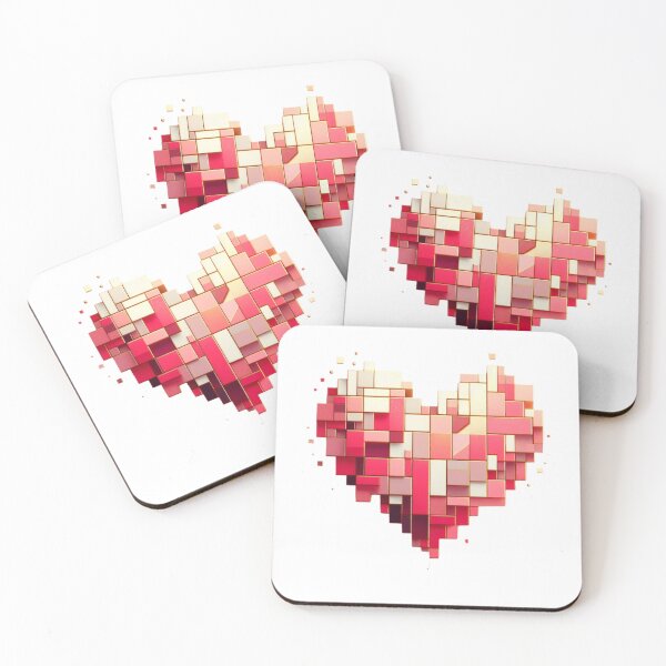 Item preview, Cubist Heart for Valentines Day designed and sold by erkabees.