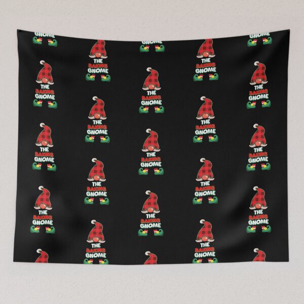 Item preview, The Baking Gnome: Buffalo Plaid Matching Christmas Gift designed and sold by NexaArts.