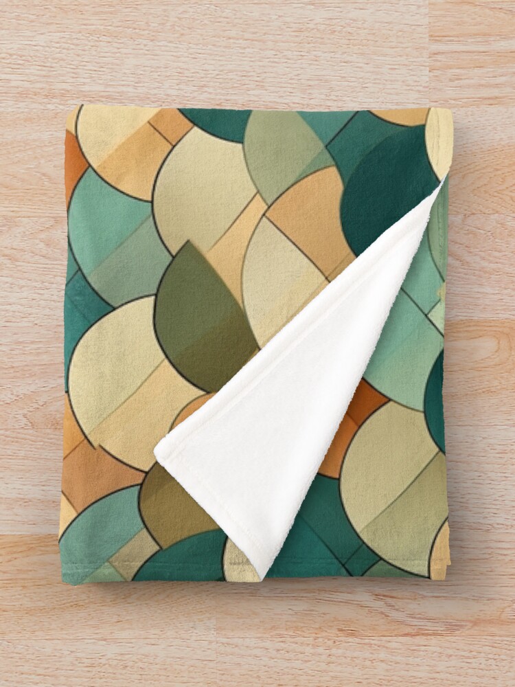 Thumbnail 3 of 6, Throw Blanket, Mosaic Pattern designed and sold by SideSignal.