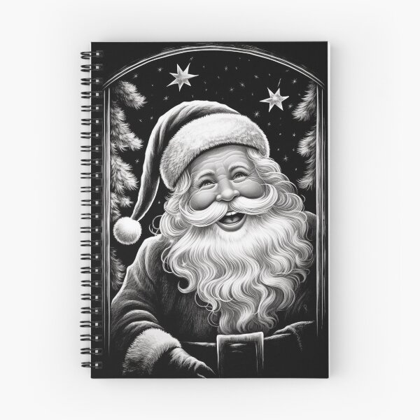 Item preview, Santa Claus Night Scene Window Pictures for Chalk Marker designed and sold by AnnaMDesign.