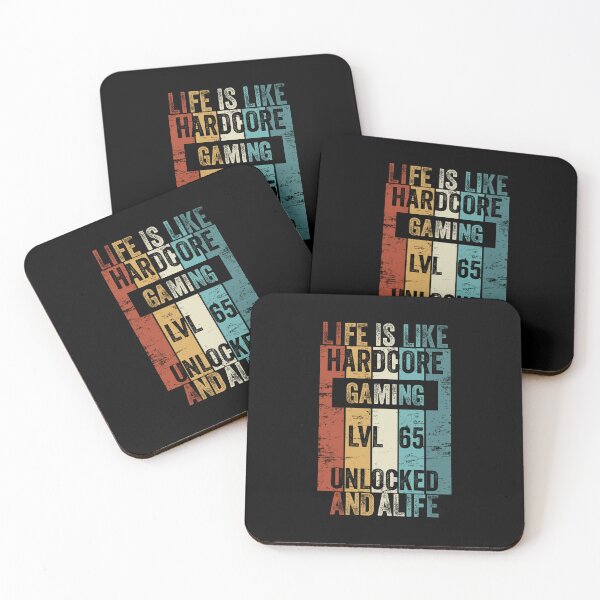 Item preview, Level 65 Life Is Like Hardcore Gaming Unlocked designed and sold by DesignbyACP.