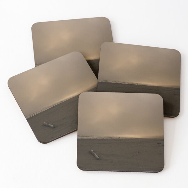 Item preview, Apocalyptic evening atmosphere on the beach - photo designed and sold by CineWanderlust.