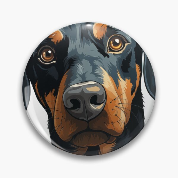 Item preview, Cute Christmas Illustration of Natural ear Doberman designed and sold by TeknoDust.