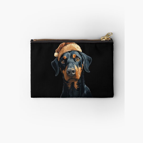 Item preview, Cute Christmas Illustration of Natural ear Doberman designed and sold by TeknoDust.