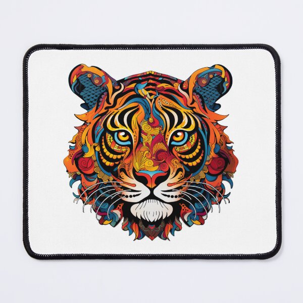 Item preview, colorful Tiger paisley rainbow designed and sold by zoldi.