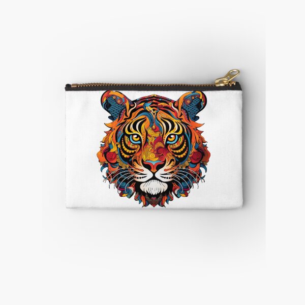 Item preview, colorful Tiger paisley rainbow designed and sold by zoldi.