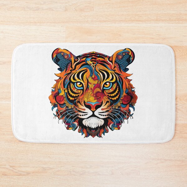 Item preview, colorful Tiger paisley rainbow designed and sold by zoldi.