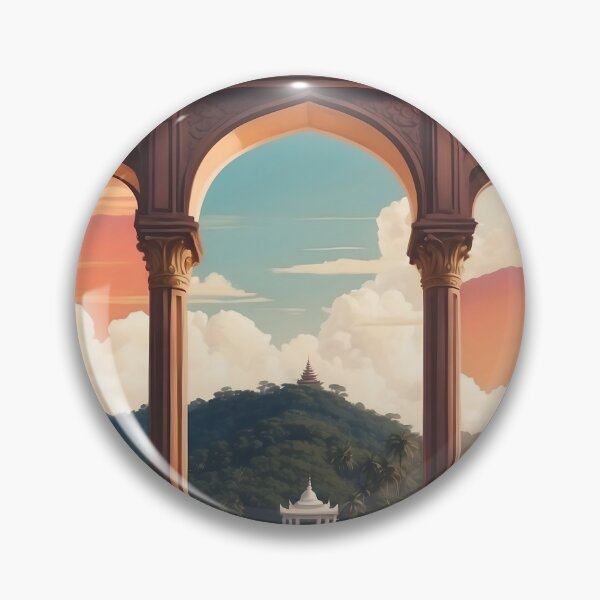 Item preview, Jewel of the Tropics: Vintage Travel Poster of Kandy, Sri Lanka designed and sold by Ceemko's Vintage Corner.