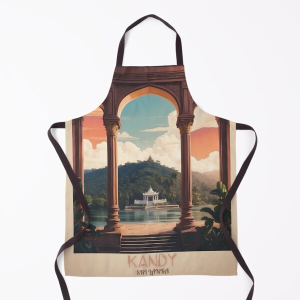 Item preview, Jewel of the Tropics: Vintage Travel Poster of Kandy, Sri Lanka designed and sold by Ceemko's Vintage Corner.