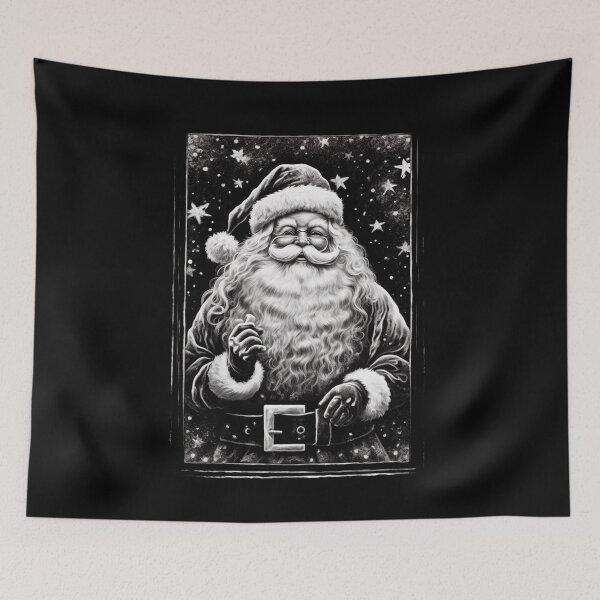Item preview, Santa Claus Night Scene Window Pictures for Chalk Marker designed and sold by AnnaMDesign.