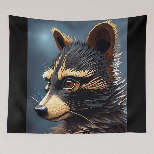 Item preview, Racoon Portrait, Ai Generated Art  designed and sold by ACC .