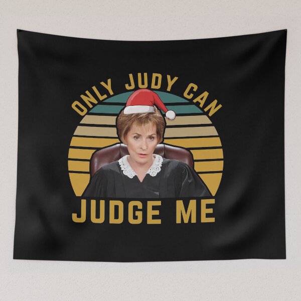 Item preview, Only Judy can judge me funny Christmas meme designed and sold by POPCulturejb.
