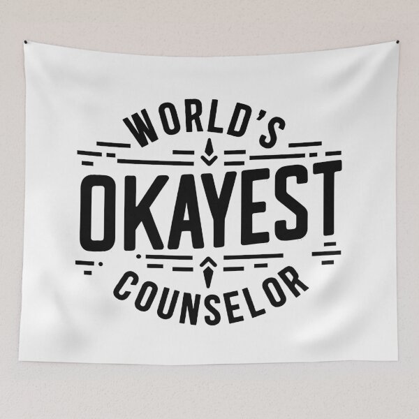 Item preview, World's Okayest Counselor designed and sold by TeesYouWant.