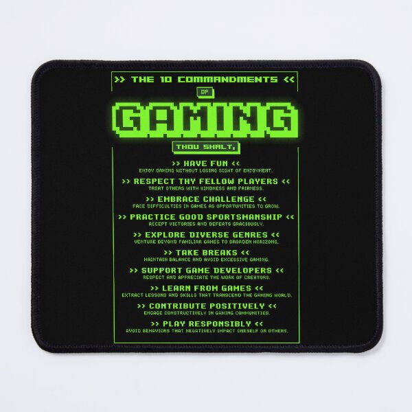 Item preview, The 10 Commandments of Gaming designed and sold by Syahrasi.