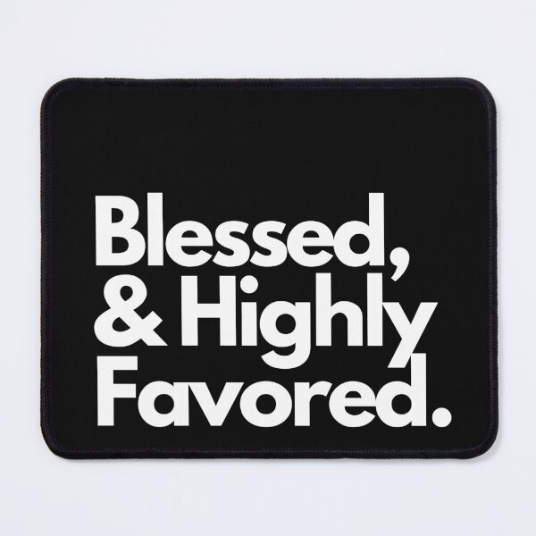 Item preview, Blessed and Highly favored christian-sticker designed and sold by Faithandpattern.