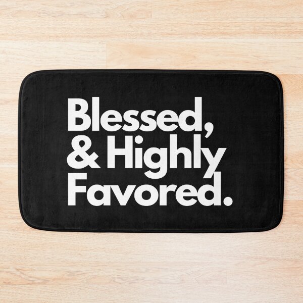Item preview, Blessed and Highly favored christian-sticker designed and sold by Faithandpattern.