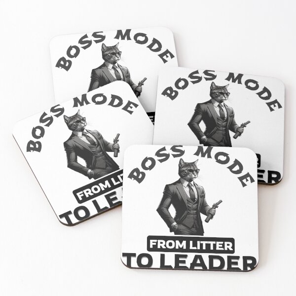 Item preview, Boss Mode: From Litter to Leader Cat in Suit designed and sold by Hungry-Murphy.