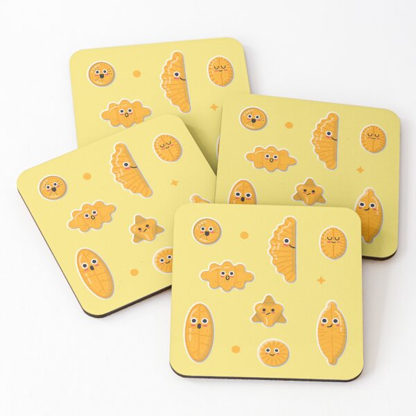Item preview, Cute Diatoms Delights, Diatoms in various morphologies, Lovely yellow diatoms, Microalgae cartoon designed and sold by thurakitdew.