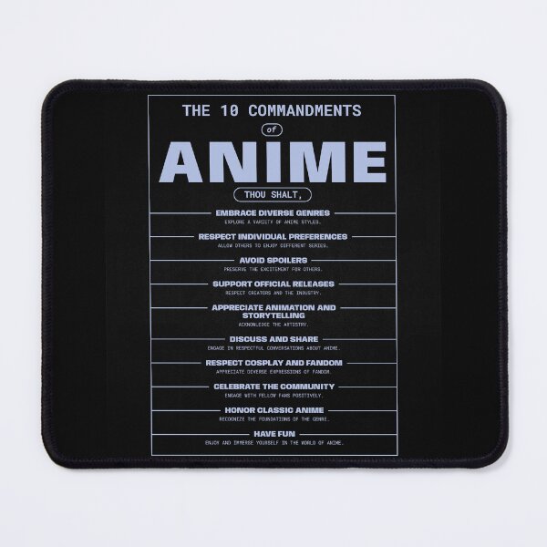 Item preview, The 10 Commandments of Anime designed and sold by Syahrasi.