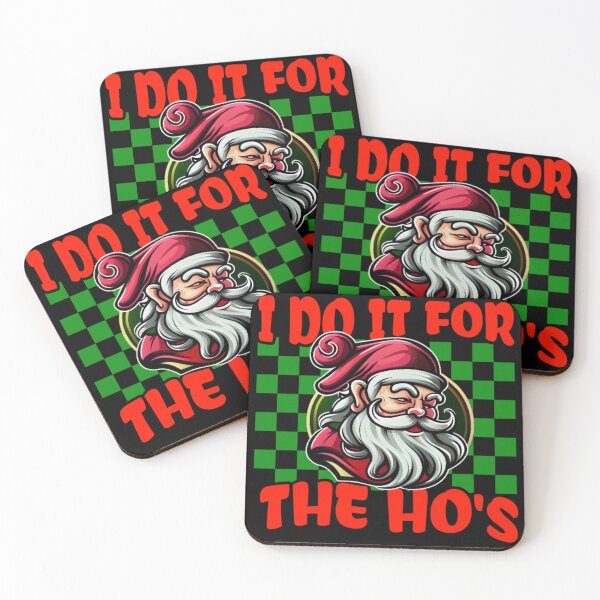 Item preview,  I Do It For The Ho's Funny Inappropriate Christmas Men Santa designed and sold by H-ALPHA.