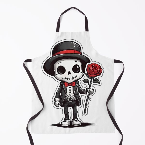 Item preview, Skeleton holding a red rose. designed and sold by wplamkung.