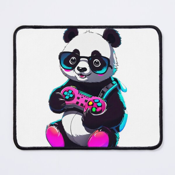 Item preview, Cute Panda With Video Game designed and sold by AIncredible.