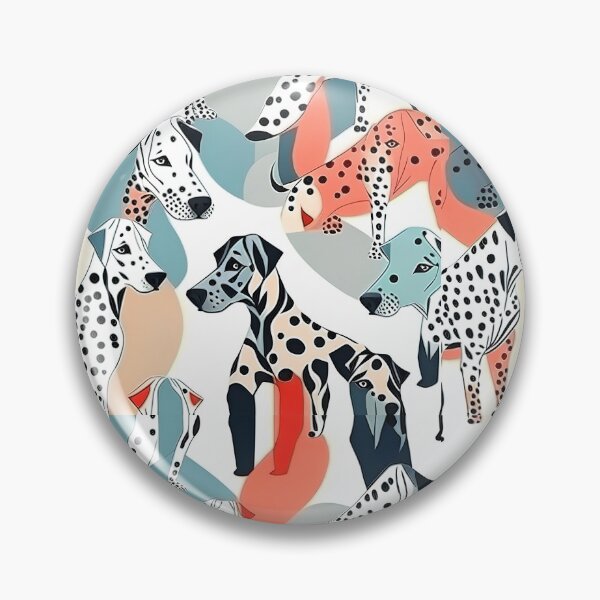 Item preview, Geometric Dalmation Dogs Pattern designed and sold by Geonimalia.