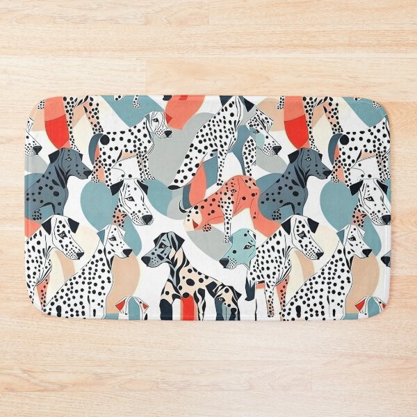 Item preview, Geometric Dalmation Dogs Pattern designed and sold by Geonimalia.