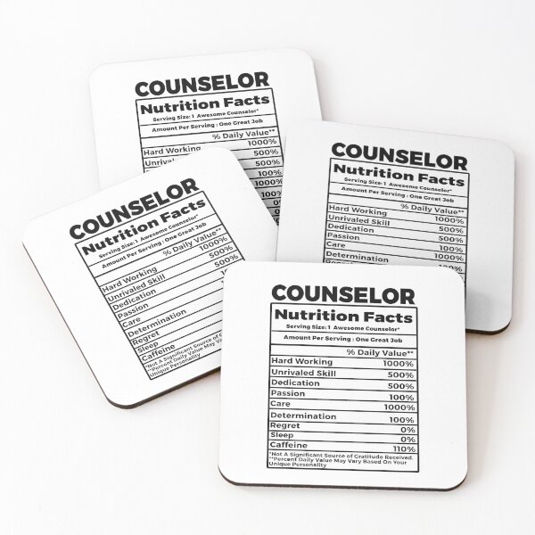 Item preview, Counselor Nutritional Facts designed and sold by TeesYouWant.