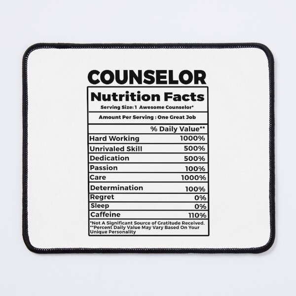 Item preview, Counselor Nutritional Facts designed and sold by TeesYouWant.