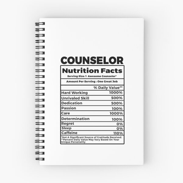 Item preview, Counselor Nutritional Facts designed and sold by TeesYouWant.