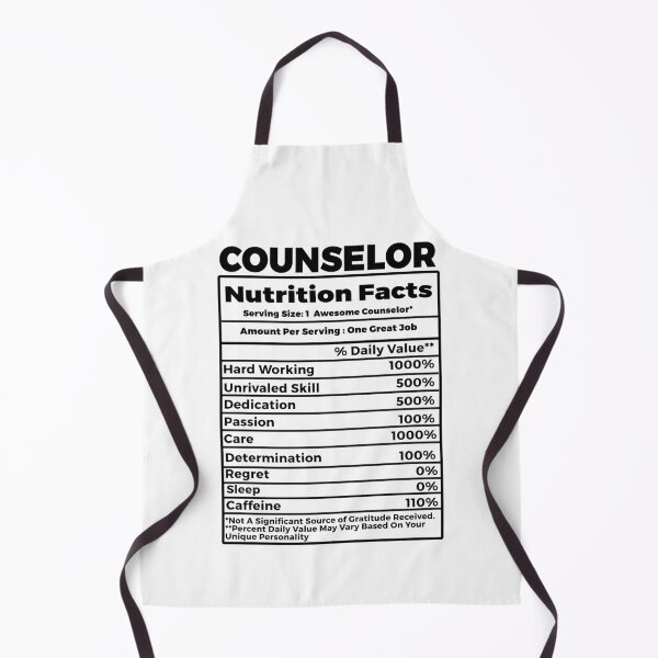 Item preview, Counselor Nutritional Facts designed and sold by TeesYouWant.