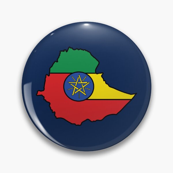 Item preview, Ethiopia country shape flag designed and sold by Rachael Taylor.