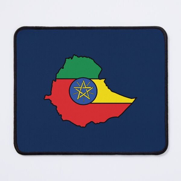 Item preview, Ethiopia country shape flag designed and sold by Rachael Taylor.