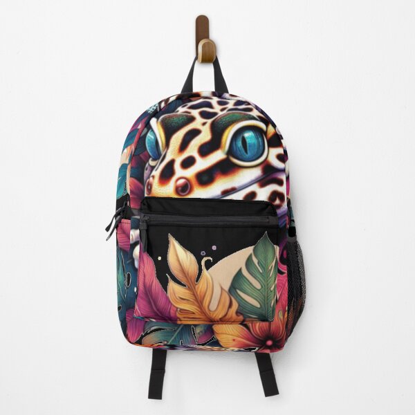Item preview, colorful gecko on a leaf designed and sold by MiroArtAbstra.
