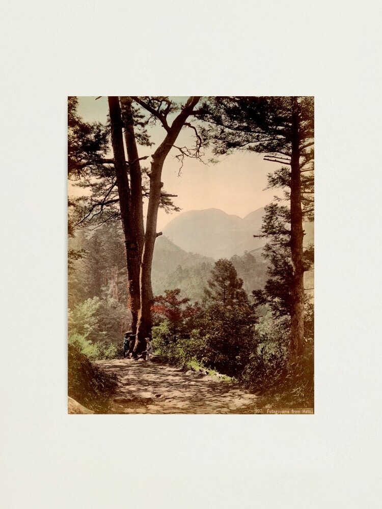 Alternate view of A view of Futagoyama from Hata, Japan Photographic Print