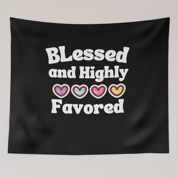 Item preview, Blessed and highly Favored-Faith sticker designed and sold by Faithandpattern.