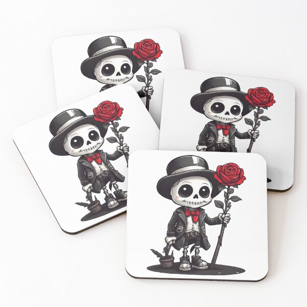 Item preview, Copy of Skeleton holding a red rose. designed and sold by wplamkung.