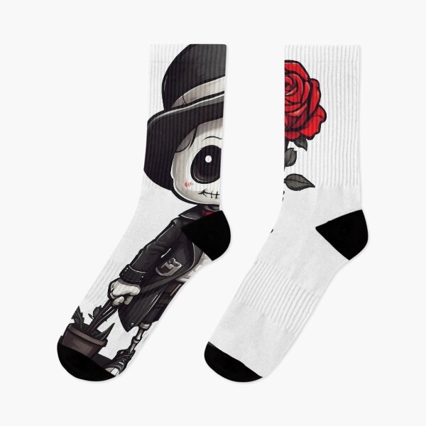 Item preview, Copy of Skeleton holding a red rose. designed and sold by wplamkung.