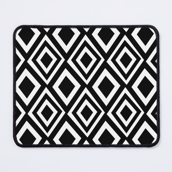 Item preview, Black and White Diamond Geometric Pattern designed and sold by Nisha Prabhu.