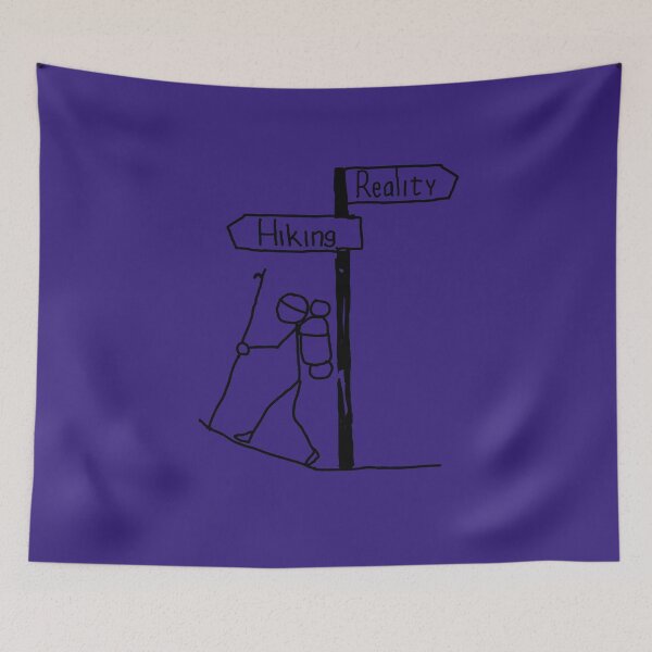 Item preview, Hiking Reality navy designed and sold by lynchhorizon.