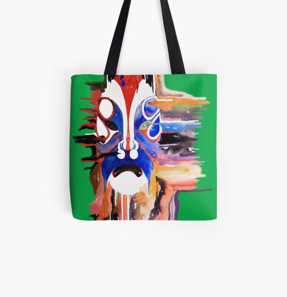 The Mask- Green All Over Print Tote Bag