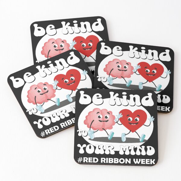 Item preview, be kind to your mind red ribbon week  designed and sold by shopbakas.