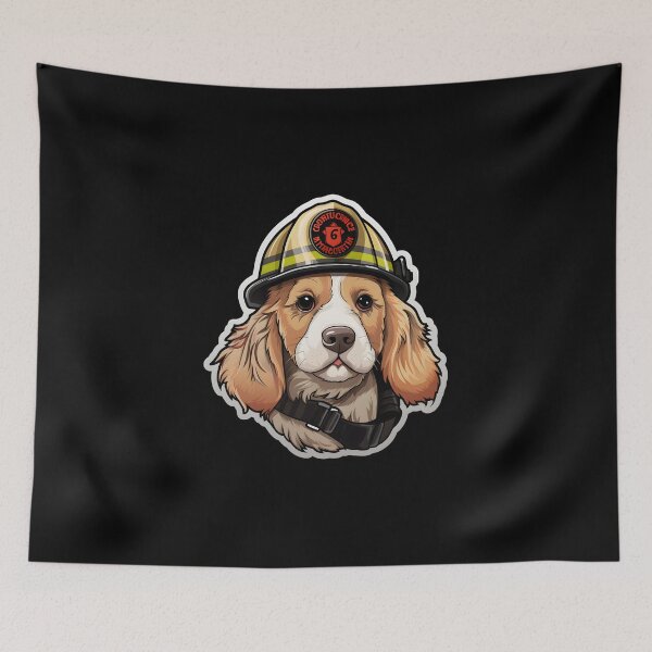 Artikelvorschau, Feuerwehrmann Clumber Puppy entworfen und verkauft von CUTEDOGGIEZ.