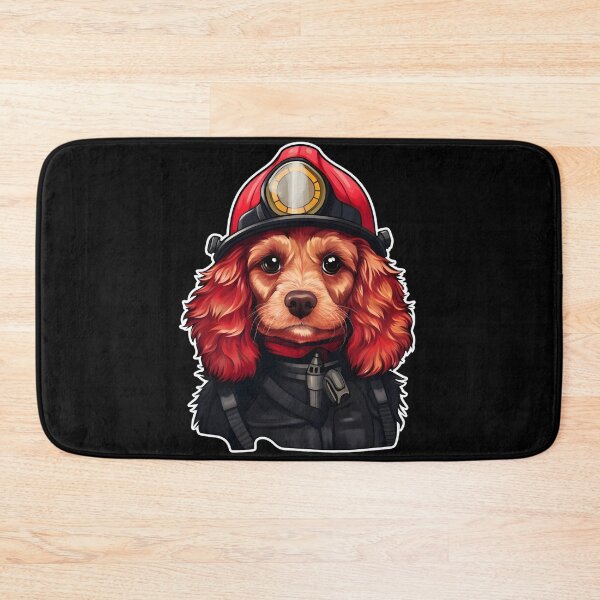Item preview, Firefighter Cocker Spaniel designed and sold by CUTEDOGGIEZ.
