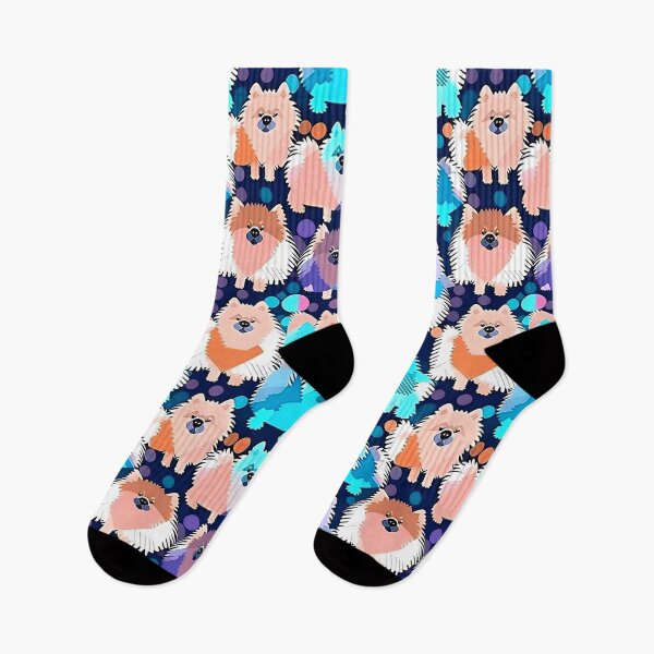 Item preview, Geometric Pomerenian Dogs Pattern designed and sold by Geonimalia.