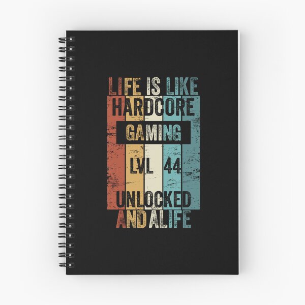 Item preview, Level 44 Life Is Like Hardcore Gaming Unlocked designed and sold by DesignbyACP.
