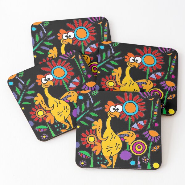 Item preview, Funny Rubber Chicken in Flower Garden designed and sold by Nature's Fancy.